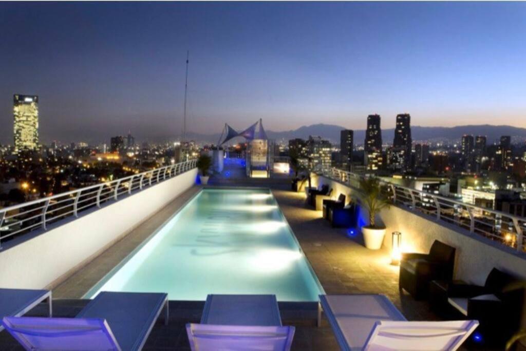 Апартаменты Polanco Pool Amazing View Gym Parking Мехико Экстерьер фото